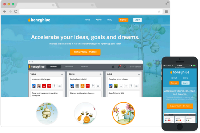 Screenshot of the Honeyhive Website Honeyhive Website